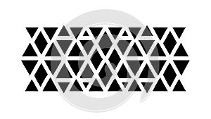 Repeating Geometric Triangle Grid Pattern, vector design Generative AI