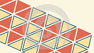Repeating geometric triangle pattern, modern abstract background, vector design Generative AI