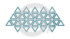 Repeating Geometric Triangle Pattern, vector design Generative AI