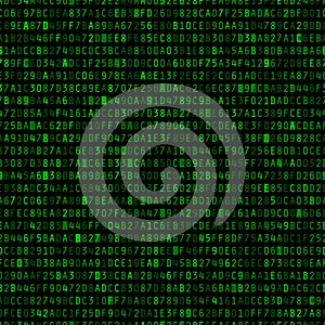 Repeating Hexadecimal Background