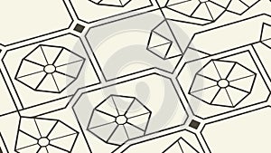 Repeating Hexagonal Geometric Pattern, Abstract Modern Vector Design Generative AI