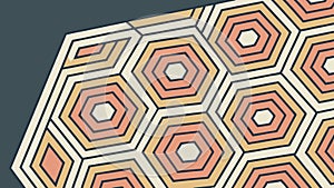 Repeating Honeycomb Hexagonal Pattern Vector Background, vector design Generative AI