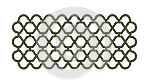 Repeating honeycomb pattern, abstract and versatile geometric design. vector design Generative AI