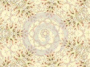 Repeating pattern background in shades of green and tan