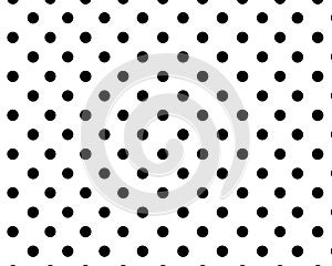 Seamless Black and White Polka Dot.