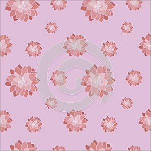 REPEATING PATTERN PINK FLOWERS WITH PINK BACKGROUND photo