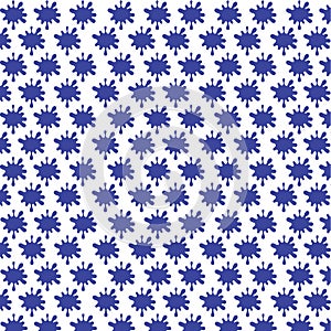 Abstract blue starburst pattern on white background