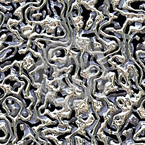 Repeating smelted metal background