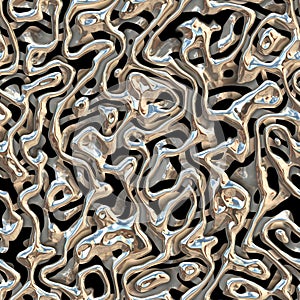 Repeating smelted metal background