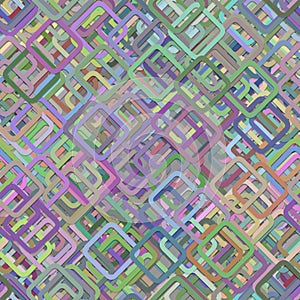 Repeating square background pattern - vector graphic design from diagonal squares with shadow effect