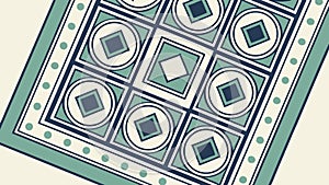 Repeating Square Tile Geometric Pattern Background, vector design Generative AI