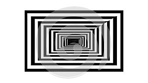 Repeating Square Tunnel Abstract Pattern, vector design Generative AI