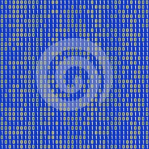 Repeating texture of the binary code