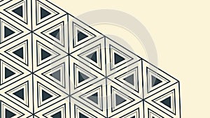 Repeating Triangle Geometric Pattern, Modern and Abstract Design, vector design Generative AI