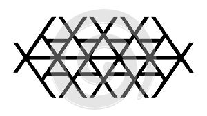 Repeating Triangle Pattern Abstract Geometric Texture, Modern, vector design Generative AI