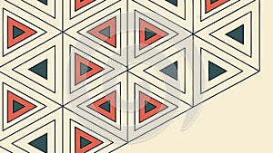 Repeating Triangular Geometric Pattern, Abstract Background Tile, vector design Generative AI