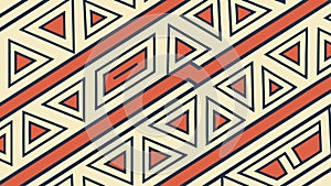 Repeating triangular geometric pattern, dynamic and abstract, vector design Generative AI