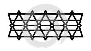 Repeating Triangular Grid Pattern Vector, vector design Generative AI