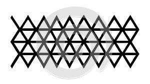Repeating Triangular Mesh Pattern Vector, vector design Generative AI