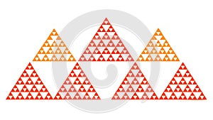 Repeating Triangular Pattern Abstract, vector design Generative AI