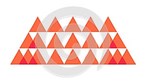 Repeating triangular pattern, geometric design, abstract background, modern vector design Generative AI
