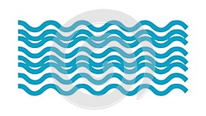 Repeating Wave Pattern: Dynamic Water Texture Design, vector design Generative AI