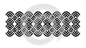 Repeating Wave Pattern Vector Illustration, Abstract Geometric Design, vector design Generative AI