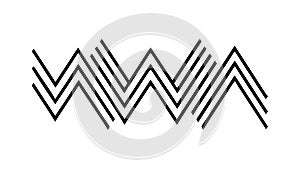 Repeating Wavy Line Pattern, Simple Graphic Background, Modern Texture, vector design Generative AI