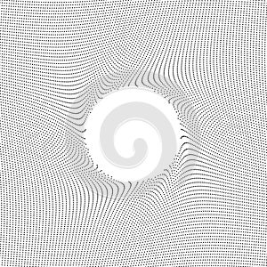 Repelled Dots Pattern with Central Void