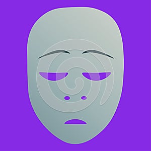 Repentance theatrical mask