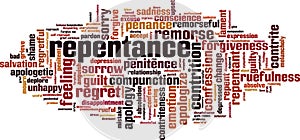 Repentance word cloud