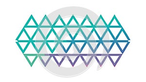 Repetitive Black Triangular Geometric Pattern, Dynamic, vector design Generative AI