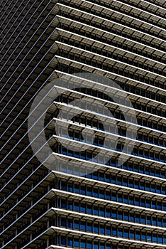 Repetitive horizontal louvers