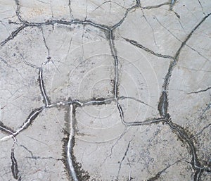 a repetitive patterned background of a cracked gray wall