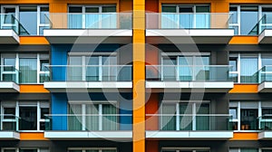 The repetitive patterns of apartment balconies, an ode to urban living and architecture