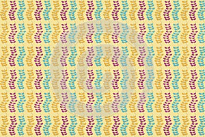 Seamless the leaves repetitive pattern background photo