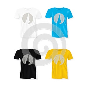 Replace Design/Pattern with your Design, Change Colors Mock-up T-shirt Template