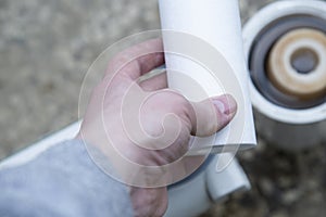 Replace water filters with your own hands.Replaceable filters for cleaning tap water. Three-stage water treatment system