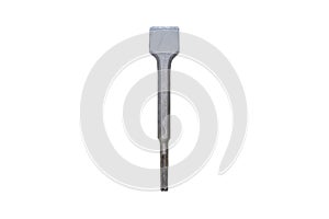 Replaceable concrete chisel, isolated on a white background with a clipping path.