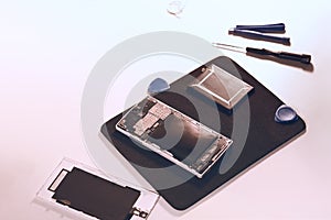 Replacement a new battery Smartphone repair