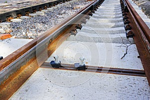 Replacement of tram rails, railroad reconstruction in city