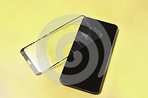 Replacing broken glass on mobile phone