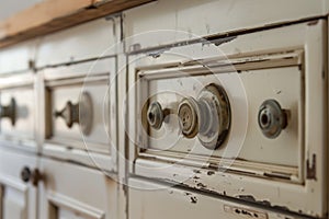 replacing old knobs on upcycled kitchen cabinets