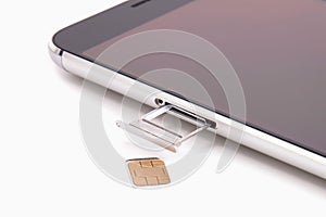 Replacing the SIM card in the phone