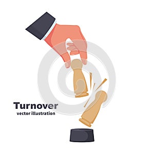 Replacing the wooden figure as symbol turnover