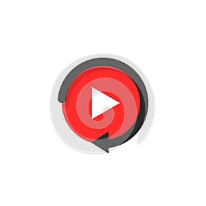 Replay icon like video play button