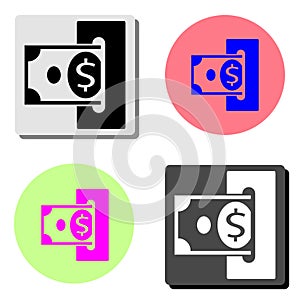 Replenishment. flat vector icon