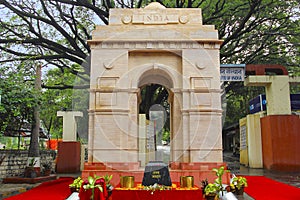 Replica of Amar Jawan Jyoti India Gate, on occasion of 15th August independence day photo