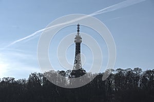 Replica of the Eiffel tower in Prague