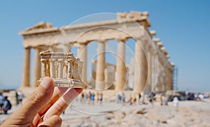 Replica of the famous Parthenon, in Athens, Greece